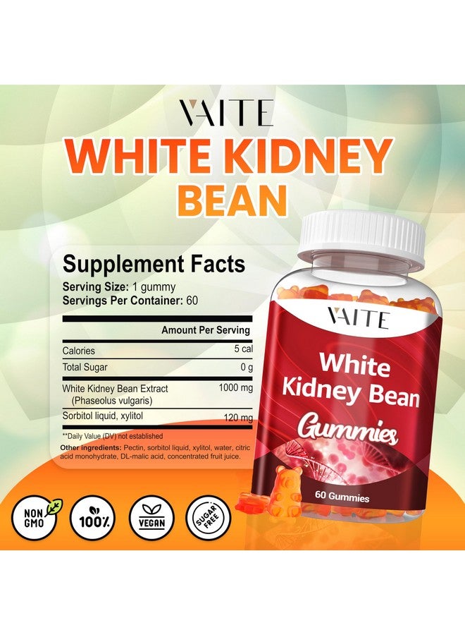 VAITE مستخلص الفاصوليا البيضاء 1000 ملغ - دعم مضادات الأكسدة والطاقة اليومية، ألياف نباتية من الفاصوليا، نباتي، غير معدّل وراثيًا، خالي من الغلوتين، بدون نكهات صناعية، 60 حبة جيلاتينية للرجال والنساء - Image 3