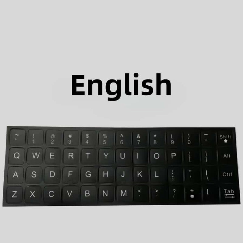 German Ukrainian Russian Language Keyboard Stickers Durable Long Lasting Strong Adhesion Clear Fonts Laptop Computer Keys Design - Image 5