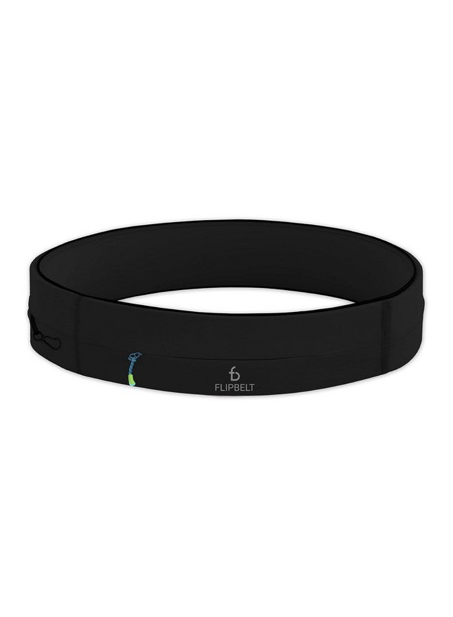 FlipBelt Zipper Running Belt, Waist Pack for Fitness and Running Fanny Pack for Women Men Phone Keys Money US Company - [Black] - [Medium] - Image 1