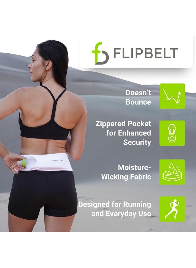 FlipBelt Zipper Running Belt, Waist Pack for Fitness and Running Fanny Pack for Women Men Phone Keys Money US Company - [Black] - [Medium] - Image 3