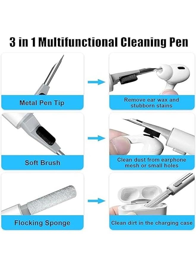 MOXO 2 in 1 Airpods Cleaner KitAirpods Pro Cleaning PenEarbud Cleaning ToolElectronics Cleaner kit Suitable for Bluetooth Earphs Case Earbuds inEar Headphs Ph Camera  - Image 3