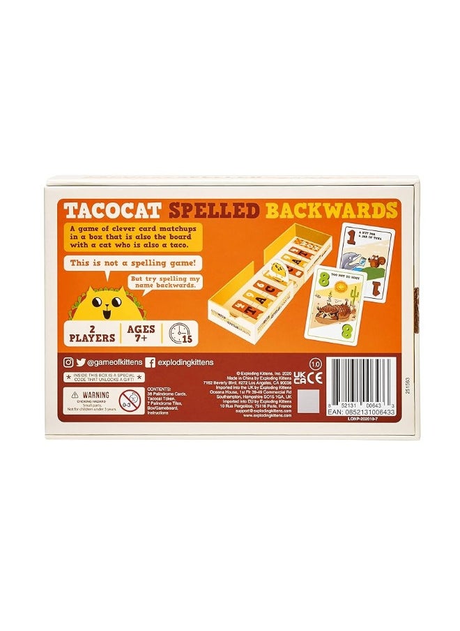 Exploding Kittens LLC Exploding Kittens LLC Tacocat Spelled Backwards - Family Card Game - Card Game for Adults, Teens & Kids  - Image 4