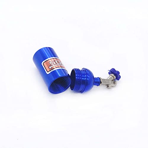 LAFEINA 2PCS Simulation Nitrogen NOS Bottle Decoration Accessories for 1:10 RC Crawler Car TRX4 SCX10 90046 D90 D110 TF2 (Blue) - Image 2