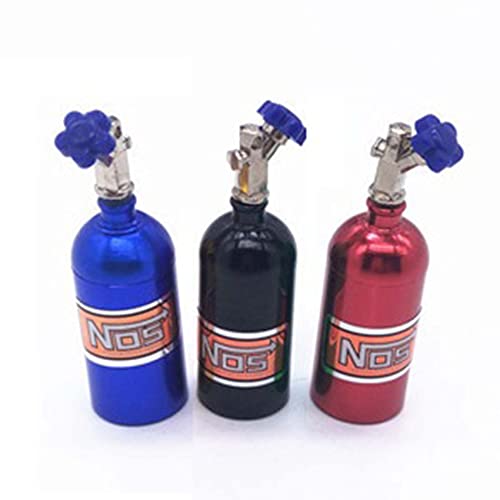 LAFEINA 2PCS Simulation Nitrogen NOS Bottle Decoration Accessories for 1:10 RC Crawler Car TRX4 SCX10 90046 D90 D110 TF2 (Blue) - Image 3
