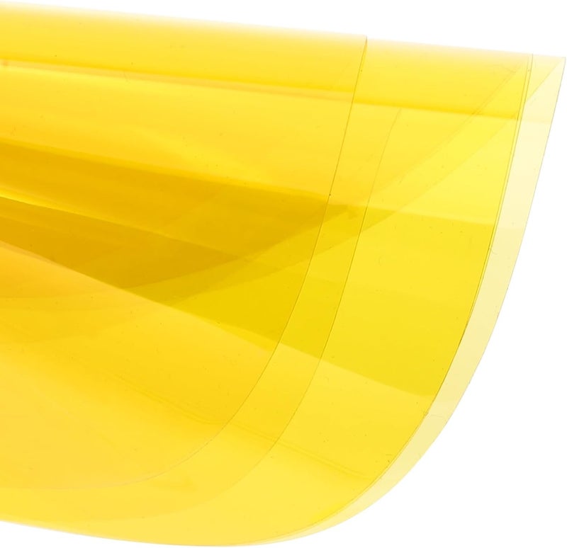 15PCS Round Light Color Filters 4.7inch - Self-Adhesive Spotlight Dimming Diffuser Color Film - Warm Light Filter Stickers for LED Downlights Stage Lamps Yellow - Image 3