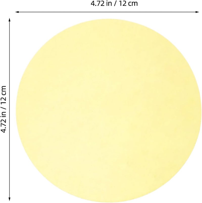 15PCS Round Light Color Filters 4.7inch - Self-Adhesive Spotlight Dimming Diffuser Color Film - Warm Light Filter Stickers for LED Downlights Stage Lamps Yellow - Image 2