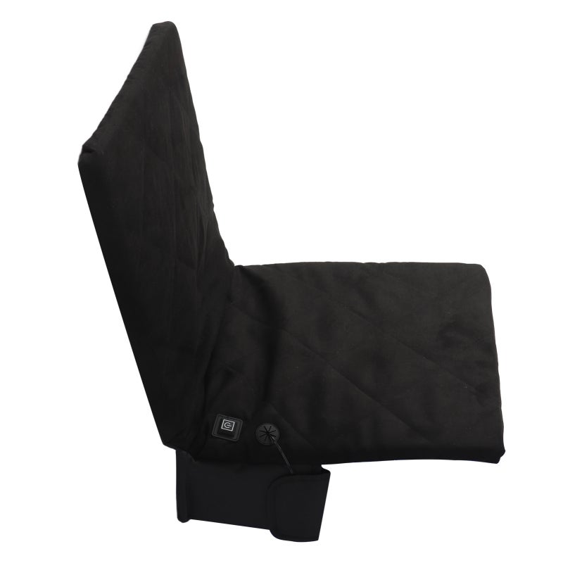 Heated Cushion: 40 X 40 X 40 Cm Black Portable Foldable, 3 Modes Adjustable Heating - Comfortable Breathable Suede & Durable Oxford Cloth Portable Cushion for Winter Outdoor Camping, Stadiums, Lawns - Image 4