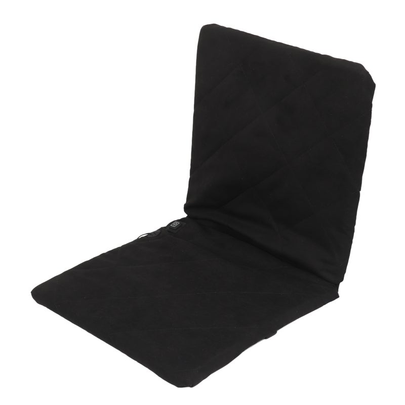Heated Cushion: 40 X 40 X 40 Cm Black Portable Foldable, 3 Modes Adjustable Heating - Comfortable Breathable Suede & Durable Oxford Cloth Portable Cushion for Winter Outdoor Camping, Stadiums, Lawns - Image 3