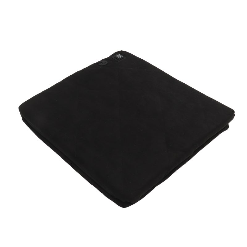 Heated Cushion: 40 X 40 X 40 Cm Black Portable Foldable, 3 Modes Adjustable Heating - Comfortable Breathable Suede & Durable Oxford Cloth Portable Cushion for Winter Outdoor Camping, Stadiums, Lawns - Image 5