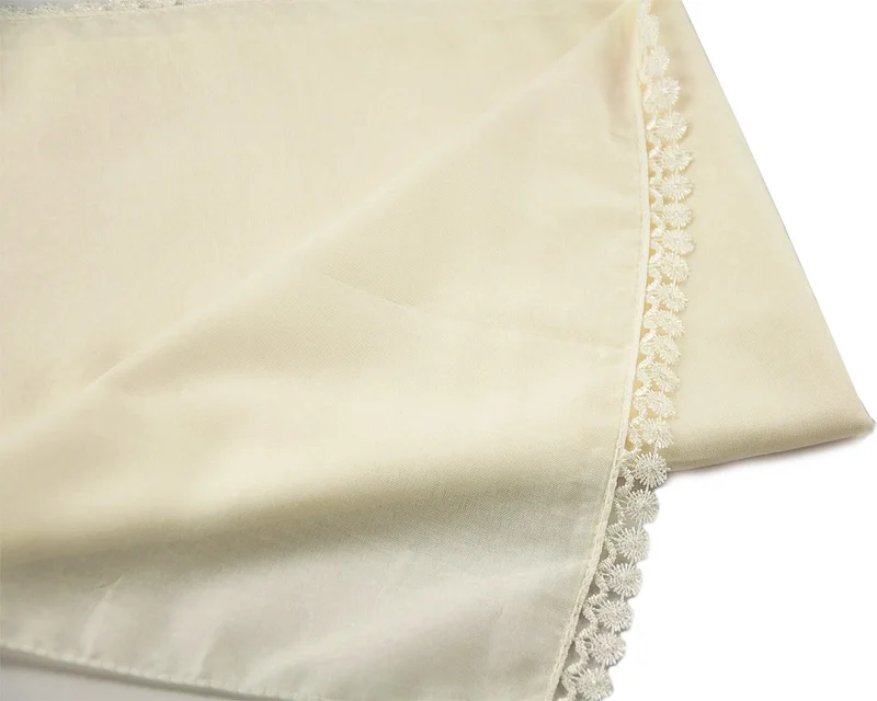 İhvan Ihvan Special Cylinder Boxed Set with Pearl Rosary, Cotton Scallops, Mevlid Cover, Cream Color