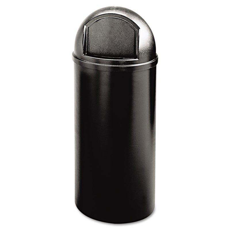 Rubbermaid Rubbermaid Commercial 816088BK Marshal Classic Container Round Polyethylene 15gal Black 