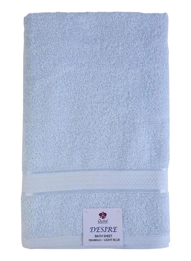 Orchid Bath Sheet 89X178 cm Light Blue