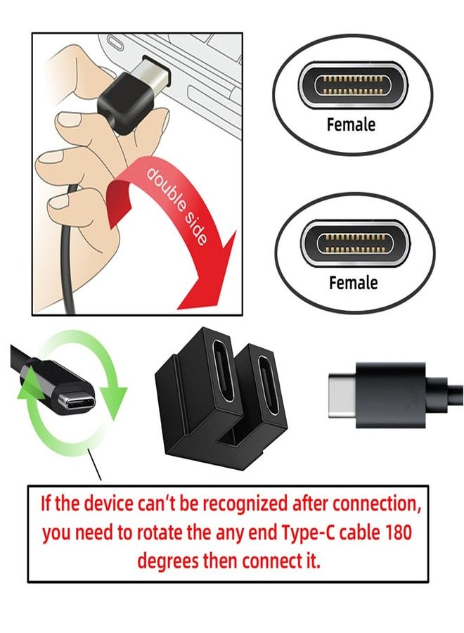 cablecc 40Gbps Female to Female USB4 Type C Coupler Extender Power Data Video Adapter for NS Switch & Phone & Laptop - Image 4