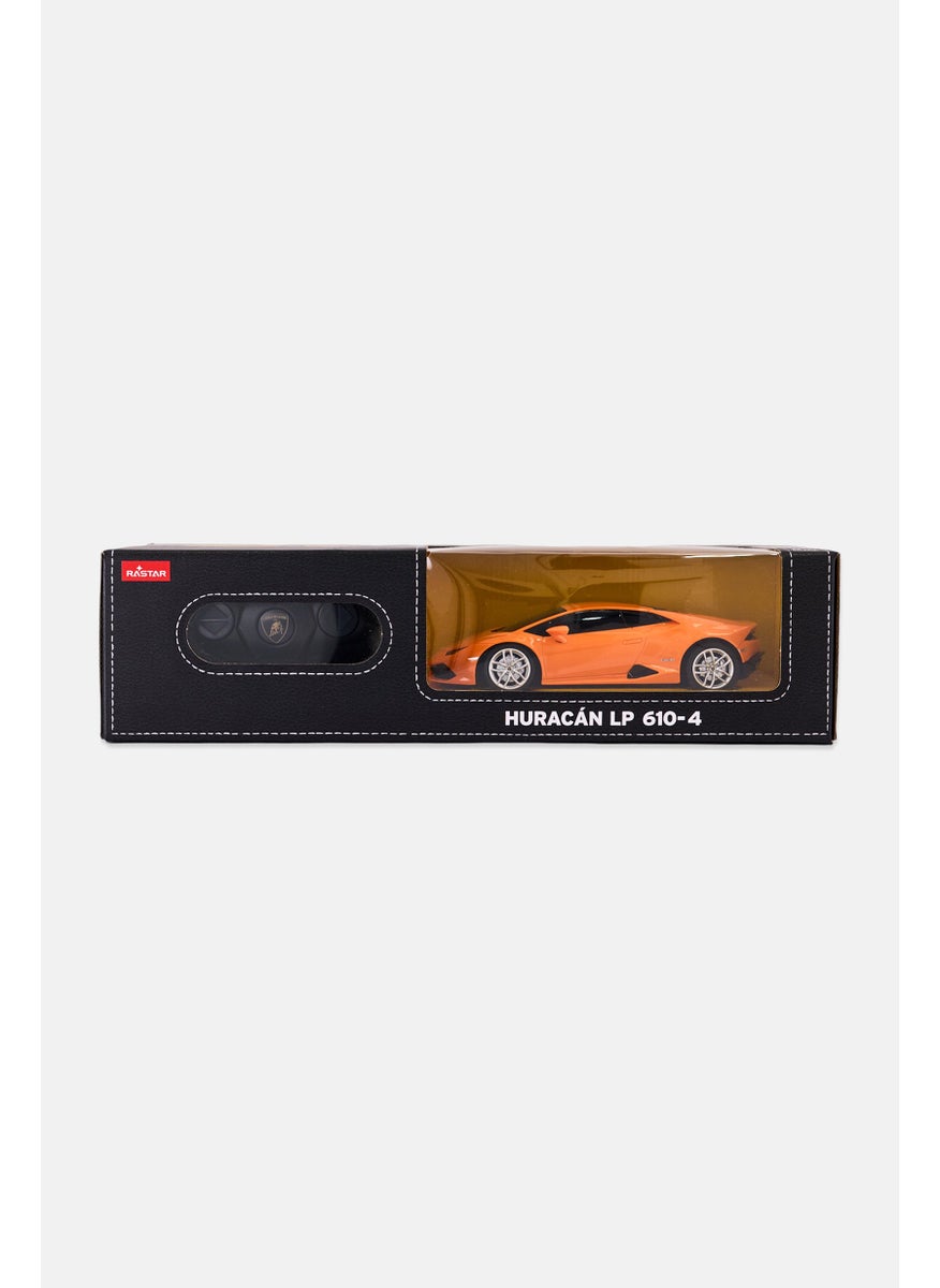 RASTAR Lamborghini HURACN LP 610-4 1/24 Scale Radio Remote Control Car, Yellow  - Image 1