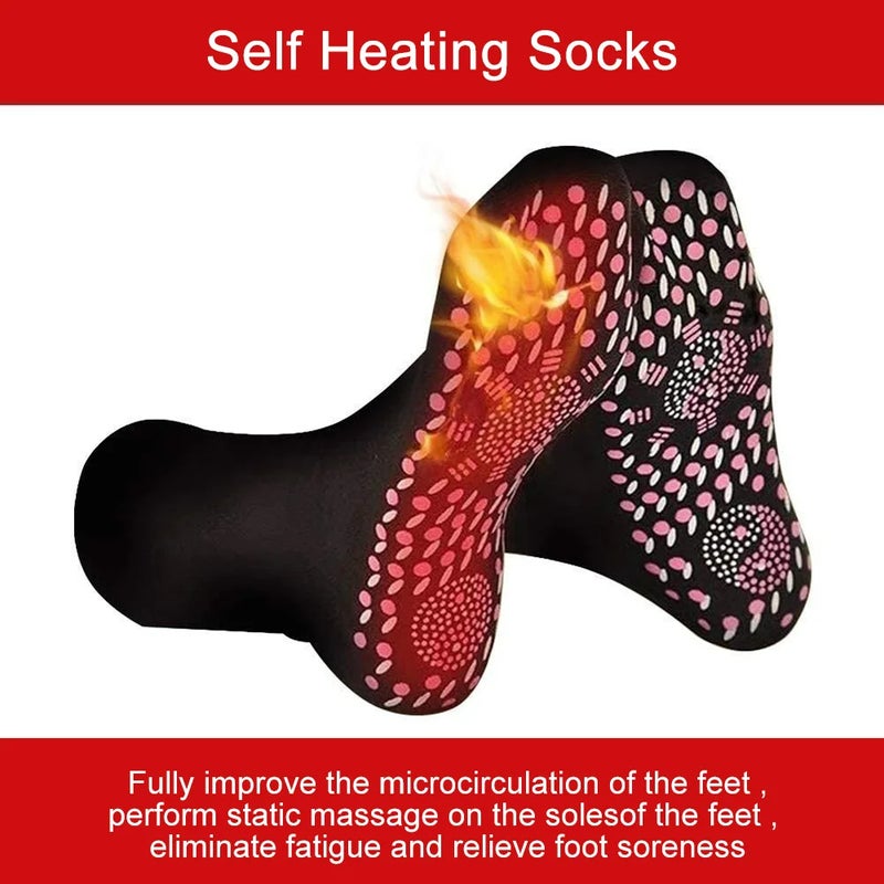 Winter Foot Massage Socks For Women - Comfortable, Warm, And Massaging Winter Socks  Thermal Self-Heating Sock - Image 2