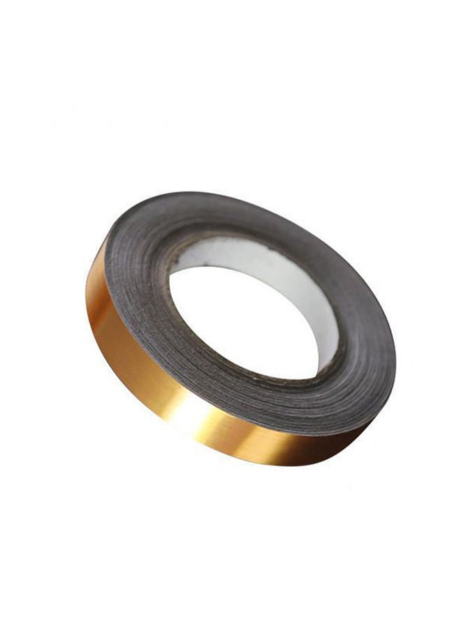 Y&D 1 Roll Diy Self Adhesive Tiles Beautify Gaps Sticker Floor Tile Line Stickers Room Wall Decoration Gold 60x90cm