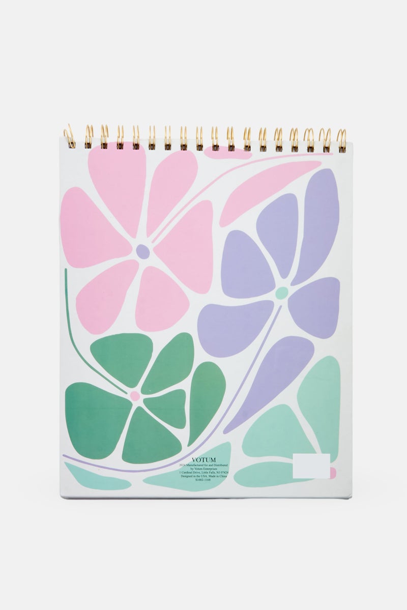 VOTUM Floral Spiral Sketchbook, Light Pink - Image 2
