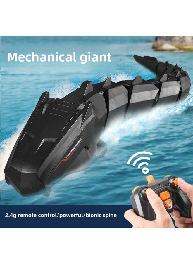 E-Commerce Hot Supply Remote Control Mechanical Snake Wireless Electric Charging Water Toy Snake Toy-Color:Green  - Image 2
