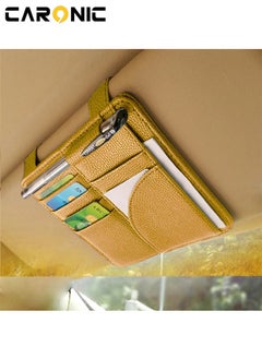 CARONIC Car sun visor card holder Beige  - Image 3