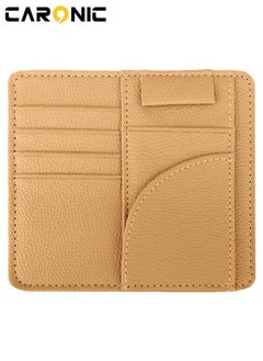 CARONIC Car sun visor card holder Beige  - Image 2