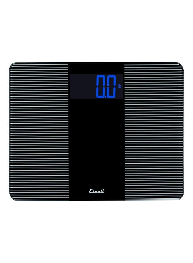 Escali Extra Wide Digital Bathroom Scale for Body Weight with Wide Platform for Natural Stance and Stability, High Capacity of 400 lb, Batteries Included - Image 1