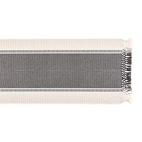 DII عداء طاولة دابي مخطط من DII، 13x72 (13x77.5، مع حواف) باللون الرمادي المعدني - Image 2
