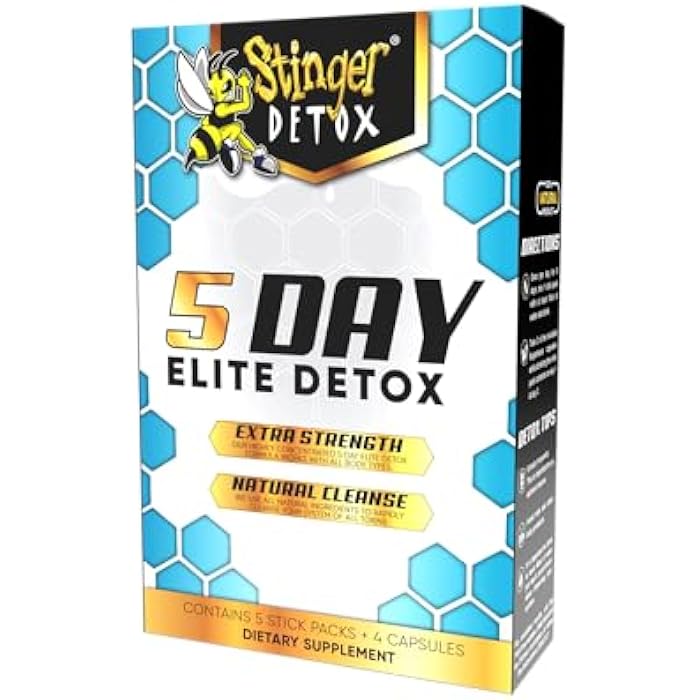 Stinger Detox 5-Day Elite Detox Extra Strength Cleanse | 5 Stick Packs | Over 15 Organic Vegetables & Plant-Based Ingredients | All Natural, GMO-Free & Vegan-Safe - Image 2