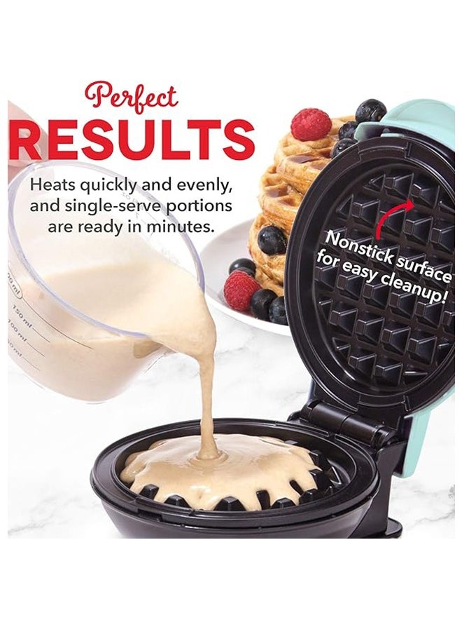 Generic - 4" Mini Waffle Maker - Made With Premium Quality Plastic & Non-Stick Coating - Small Pancake Maker For Brownies, Cookies, Quesadillas, Calzones, Hash Browns and Other Foods - Image 1