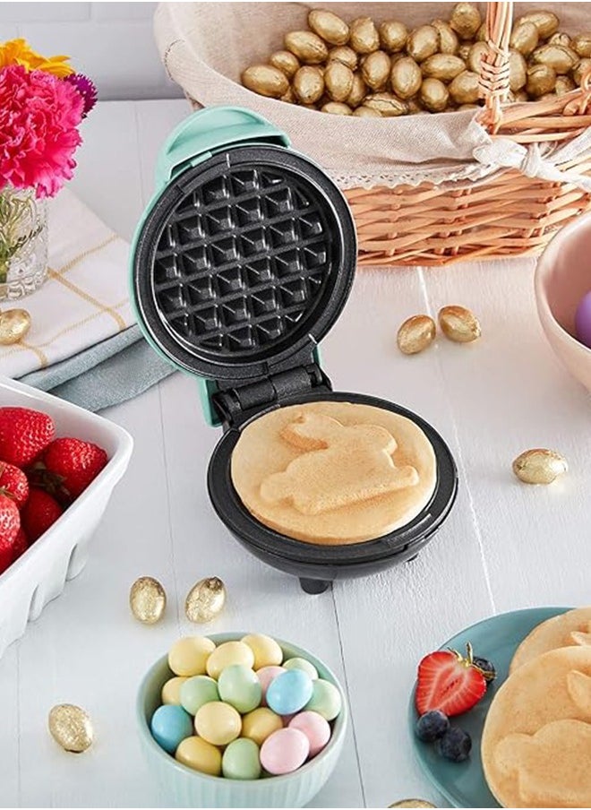 Generic - 4" Mini Waffle Maker - Made With Premium Quality Plastic & Non-Stick Coating - Small Pancake Maker For Brownies, Cookies, Quesadillas, Calzones, Hash Browns and Other Foods - Image 1
