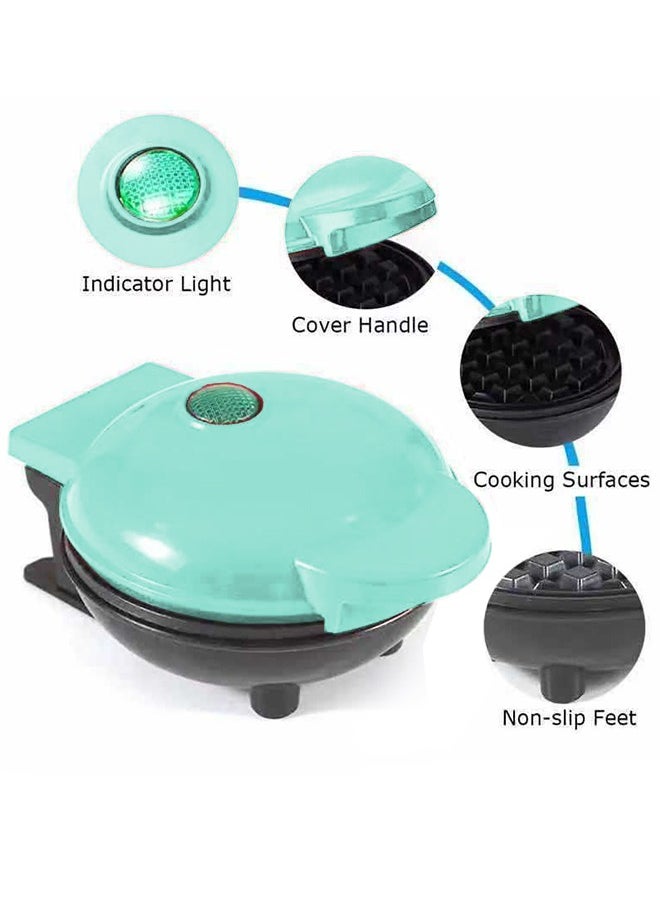Generic - 4" Mini Waffle Maker - Made With Premium Quality Plastic & Non-Stick Coating - Small Pancake Maker For Brownies, Cookies, Quesadillas, Calzones, Hash Browns and Other Foods - Image 1