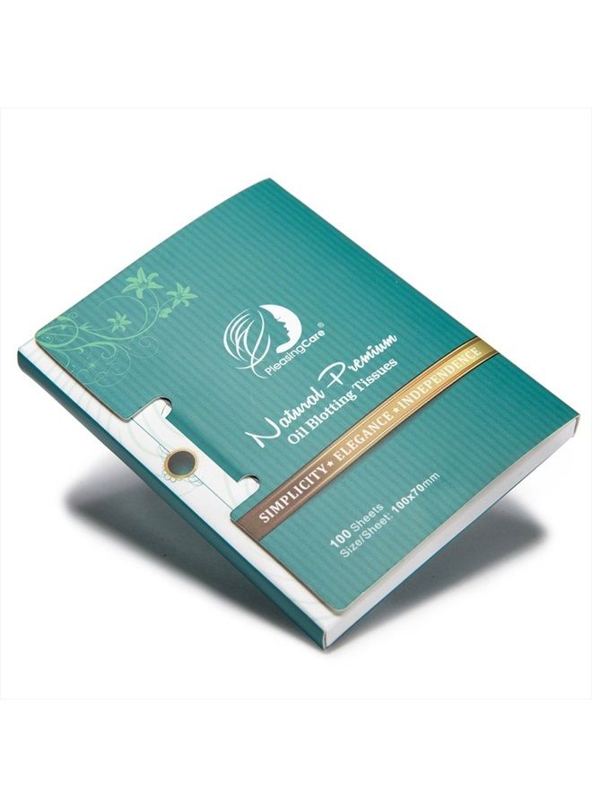 PleasingCare Oil Absorbing Facial Blotting Sheets For Oily Skin, 100 Count, pack of 6 - Natural Bamboo Charcoal Handy Face Blotting Paper for Both Women and Men Use - Image 3