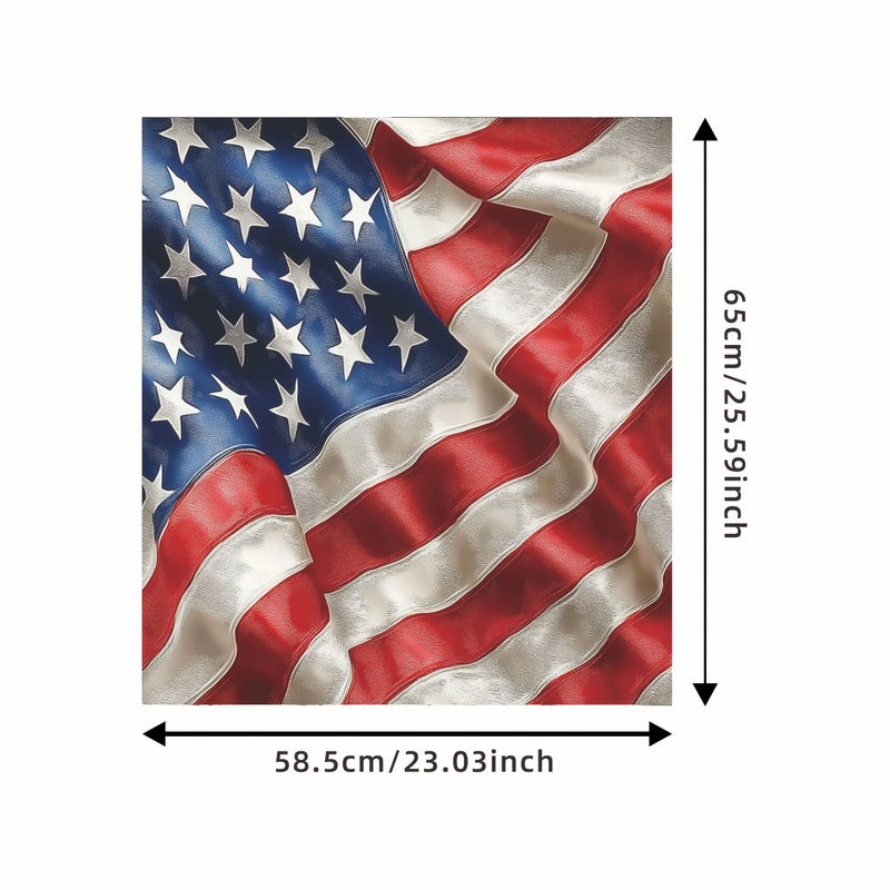 1 American Flag Magnetic Sticker Independence Day Waterproof Decoration for Dishwasher Door Cover - Image 2