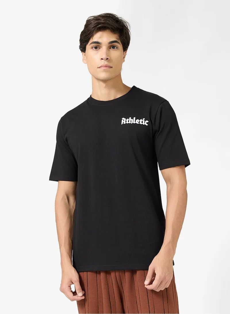 Seventy Five Graphic Print Regular Fit T-Shirt