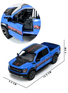 Kinsmart 2022 Ford F-150 Raptor Pickup Truck Die Cast Metal Doors Openable Pull Back Action Toy  - Image 3