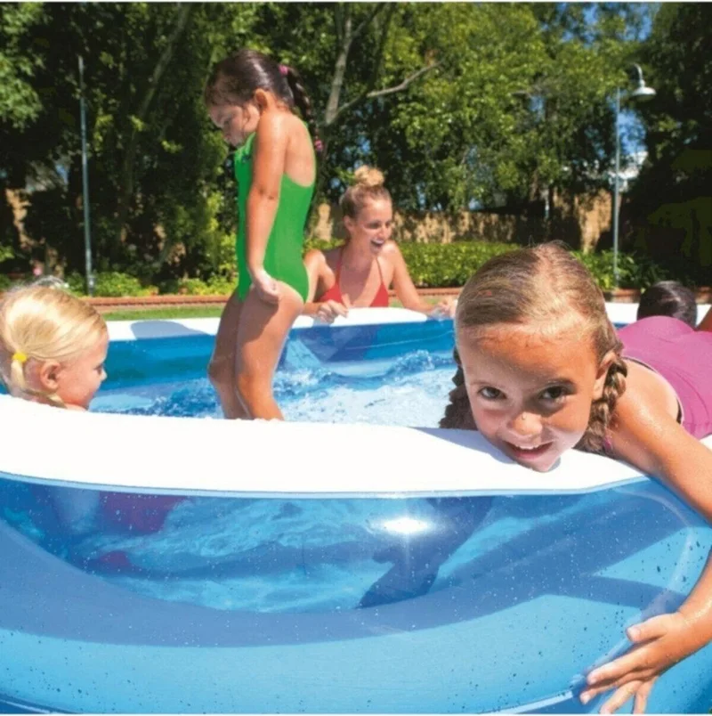 بست واي Rectangular Inflatable Family Pool Mega Large 262X175X51 cm 54006