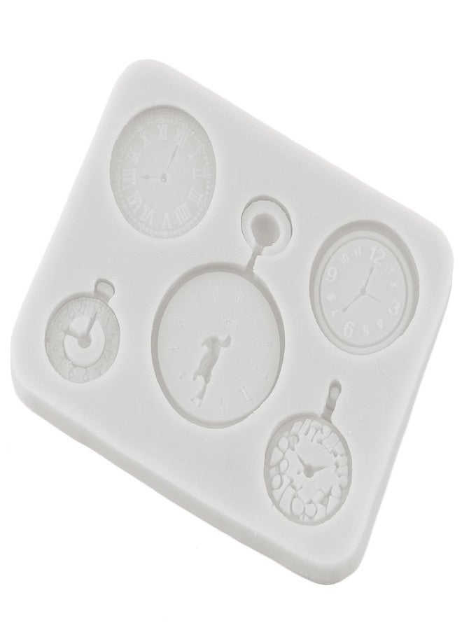 MINFEIDMS Clock Silicone Molds Fairy Tale Watch Small Clock Alice Fondant Mold For Cake Decorating Cupcake Topper Candy Chocolate Gum Paste Polymer Clay - Image 4