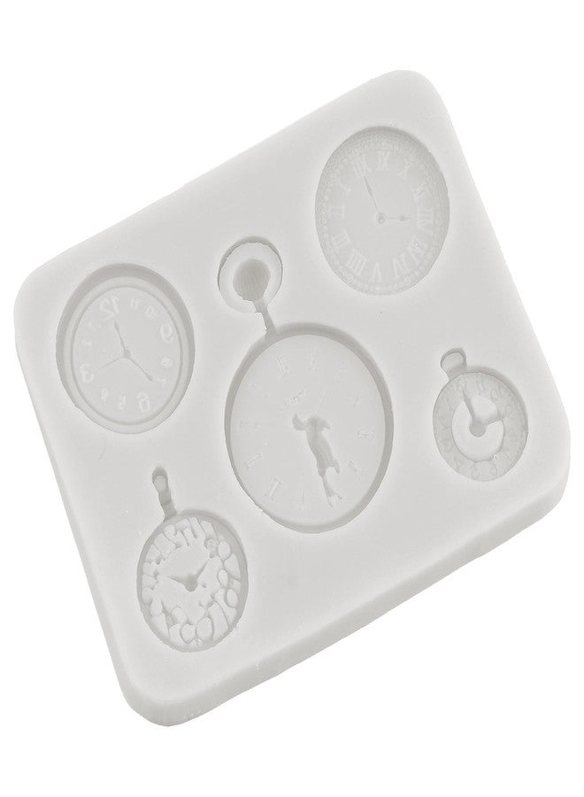 MINFEIDMS Clock Silicone Molds Fairy Tale Watch Small Clock Alice Fondant Mold For Cake Decorating Cupcake Topper Candy Chocolate Gum Paste Polymer Clay - Image 5