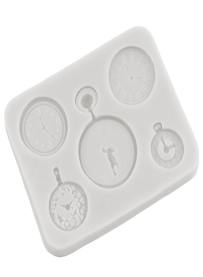 MINFEIDMS Clock Silicone Molds Fairy Tale Watch Small Clock Alice Fondant Mold For Cake Decorating Cupcake Topper Candy Chocolate Gum Paste Polymer Clay - Image 3