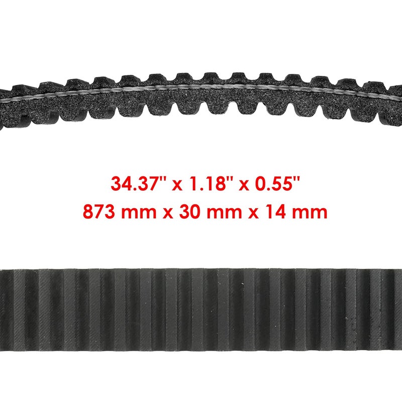 Caltric Drive Belt for Yamaha Rhino 450 YXR450 4X4 (2006-2009) - Image 2