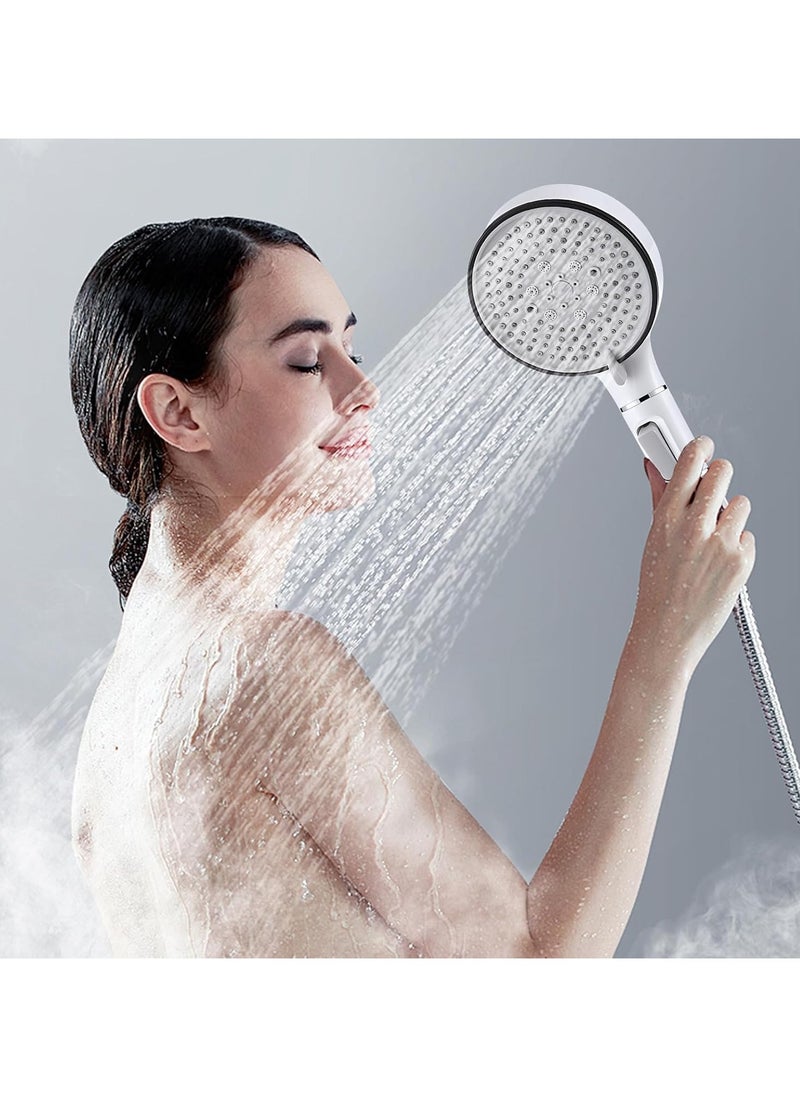 ABJ - Filtered Handheld Shower Head – High-Pressure 6 Spray Modes, Water-Saving Showerhead with Advanced Filtration System for Hard Water - Image 1