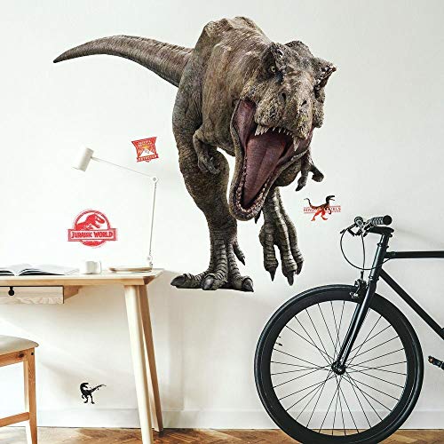 Jurassic World Fallen Kingdom T-Rex Giant Peel and Stick Wall Decals by RoomMates, RMK3797SLM - Image 2
