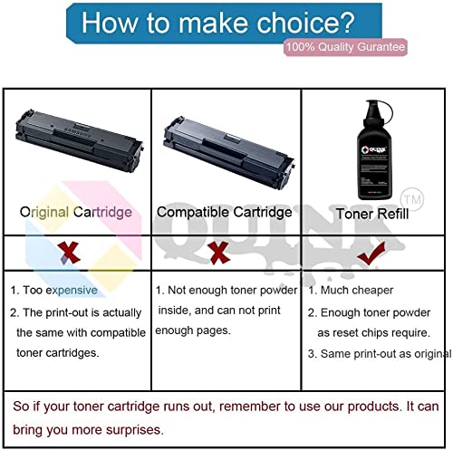 QUINK W1112A / 110A Premium Black Refill Toner Powder for AHP 110A Toner Crtridge Compatible with AHP Laser 108 108a 108w 136 136a 136w 136nw 138 138pnw 138fnw Printers (400GM) - Image 4