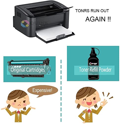 QUINK W1112A / 110A Premium Black Refill Toner Powder for AHP 110A Toner Crtridge Compatible with AHP Laser 108 108a 108w 136 136a 136w 136nw 138 138pnw 138fnw Printers (400GM) - Image 3