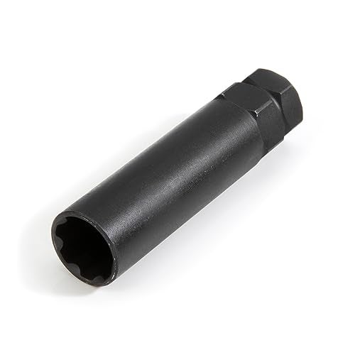 Steelman Pro 7-Spline 3/4-Inch Socket-Style Locking Lug Nut Key, Removes Spline-Style Aftermarket Lug Nuts, Durable, Thin-Walled - Image 1