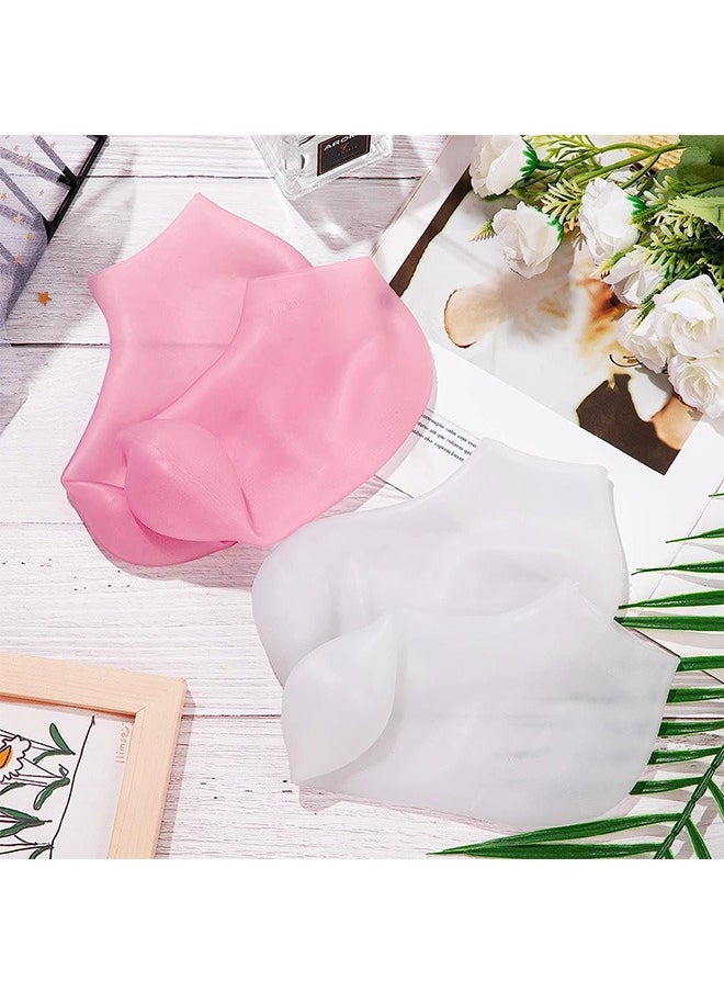 LENND - 2 Pairs Silicone Moisturizing Socks Softening Dry Feet, Rough Skins & Anti Slip Aloe Socks for Dry  Feet Women, Calluses, Spa Gel Socks Foot Care After Pedicure - Image 1