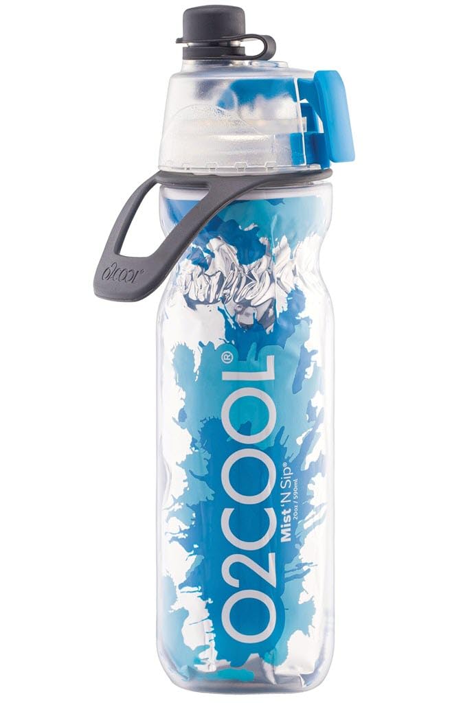 O2COOL ArcticSqueeze Insulated Mist 'N Sip Squeeze Bottle 20 oz., Blue/Blue Splash - Image 1
