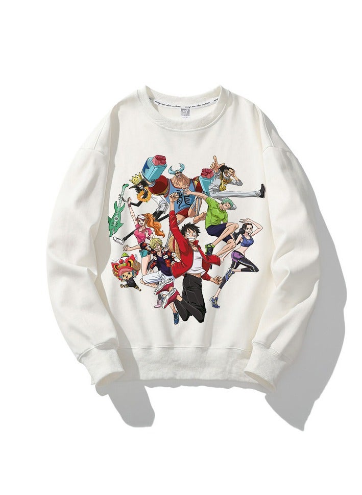 KUYING New One Piece Casual Loose Round Neck Hoodie  - Image 1