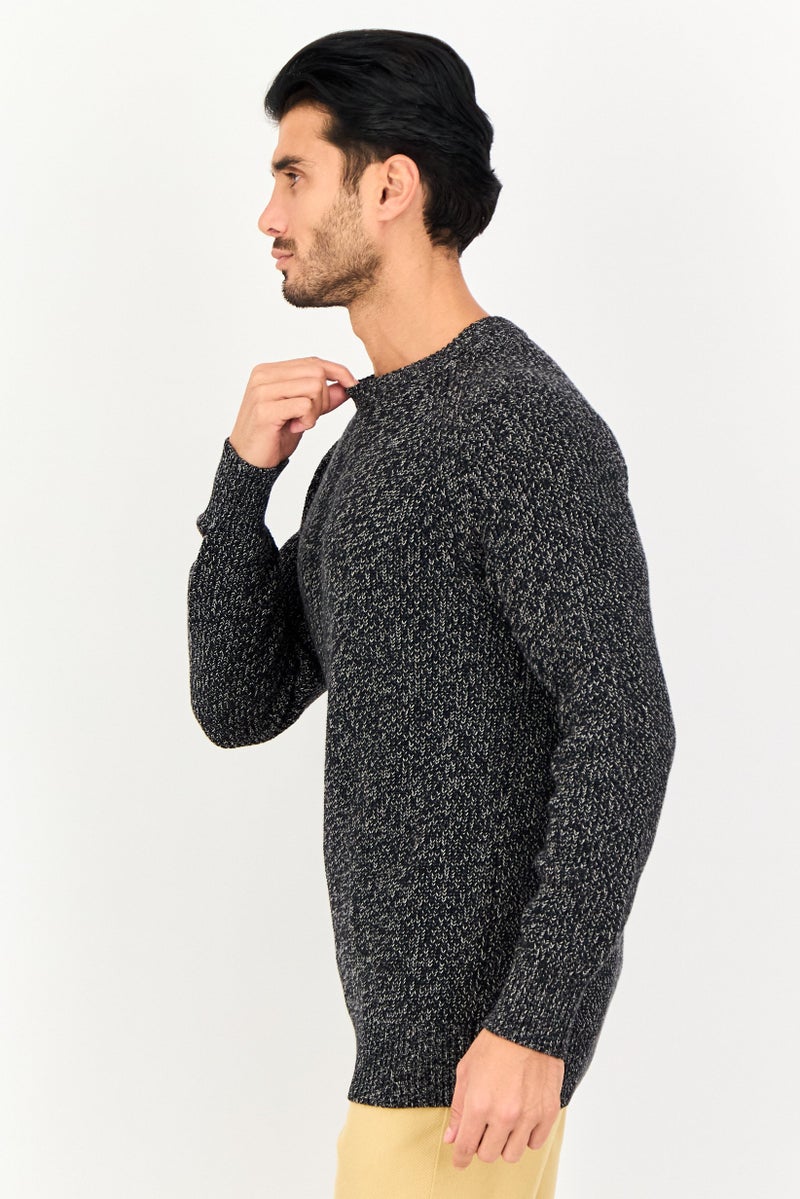Celio Men Crew Neck Knitted Sweater, Multicolor - Image 3