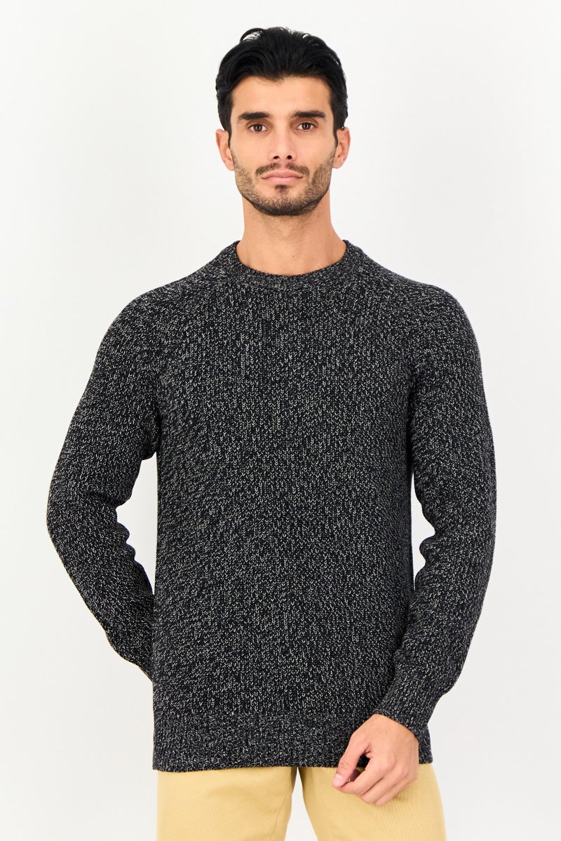 Celio Men Crew Neck Knitted Sweater, Multicolor - Image 1