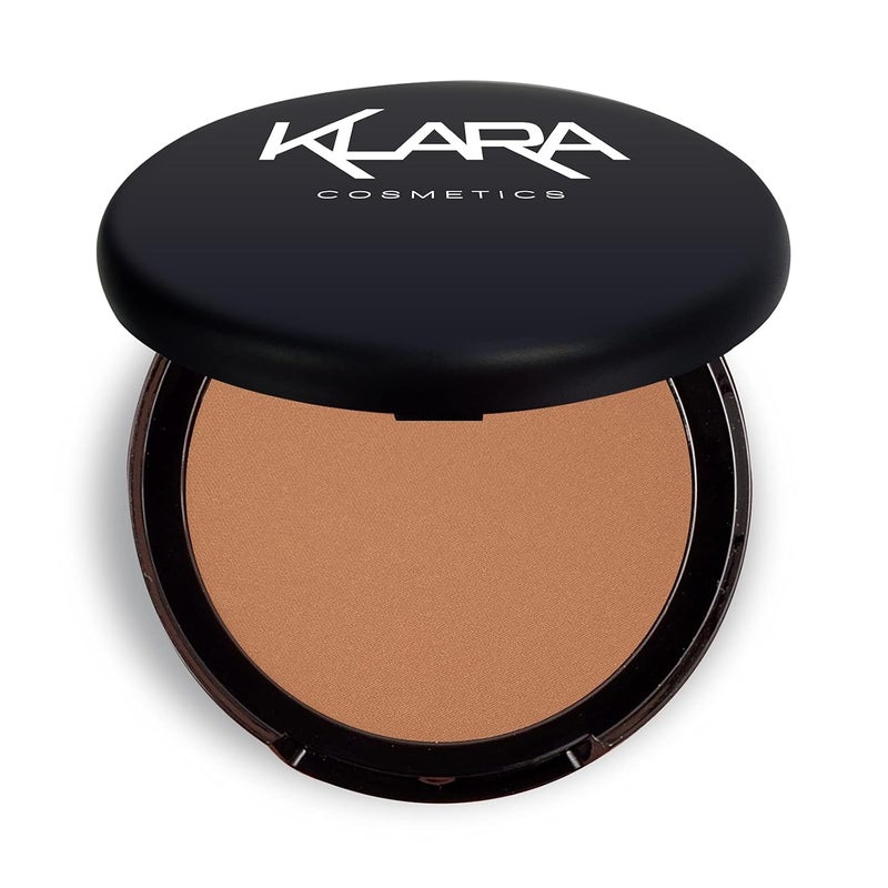 Klara Cosmetics G Glow Bronzer  Face Powder  Makeup Powder for SunKissed Radiance  Powder Bronzer for Flawless  Natural Face Bronzer  05 oz